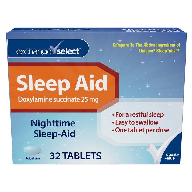 Doxylamine-Succinate-25mg-Sleep-Aid-Tablets Doxylamine Succinate 25mg sleep aid tablets