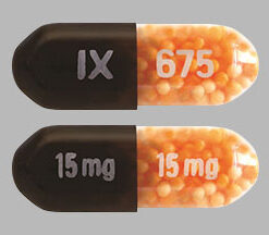 "Dexedrine Spansules 15mg extended-release capsules on a clean pharmacy background"