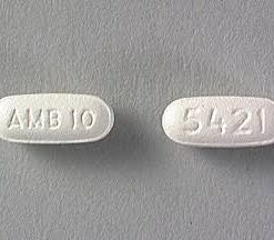 "Blister pack of Ambien 10mg (Zolpidem) tablets for treating chronic insomnia symptoms"