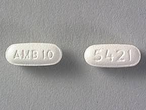 "Blister pack of Ambien 10mg (Zolpidem) tablets for treating chronic insomnia symptoms" "Blister pack of Ambien 10mg (Zolpidem) tablets for treating chronic insomnia symptoms"